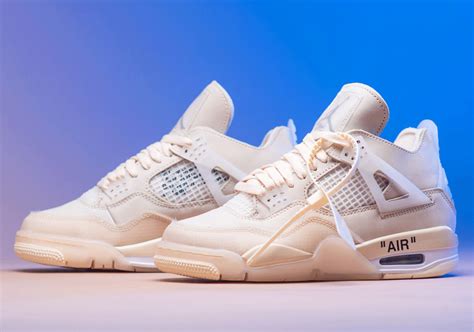 jordan 4 off white color.